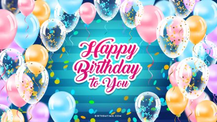 Free Happy birthday Wallpaper With Balloons - birthdayimg.com