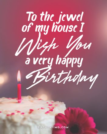 Free For Wife Happy Birthday Image with Cake - birthdayimg.com