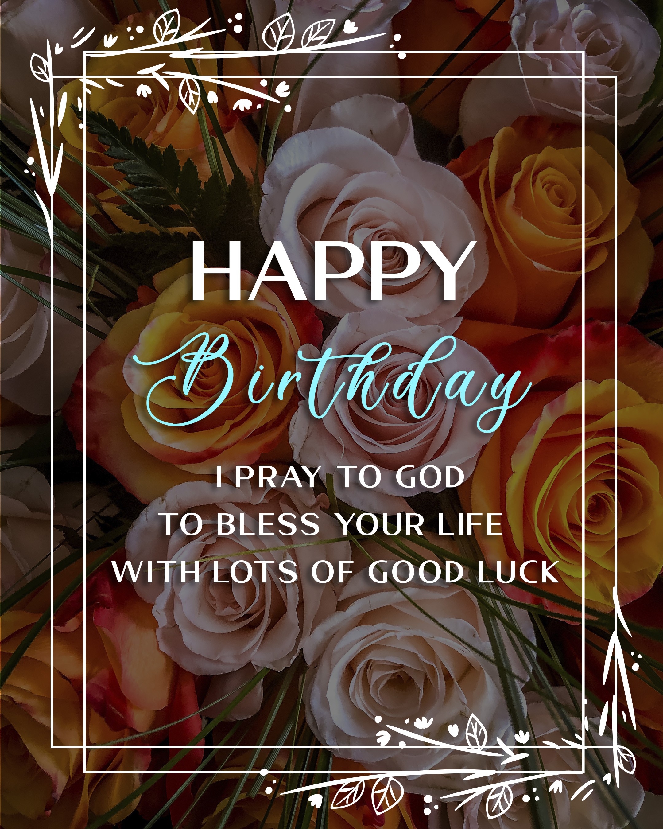 Free Happy Birthday Image With Blessings - birthdayimg.com