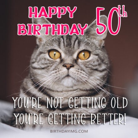 50th Years Free Happy Birthday Wishes and Images 