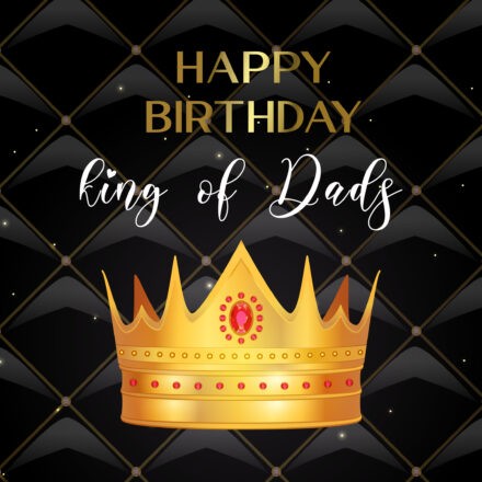 Free Happy Birthday Image For Dad With Crown - birthdayimg.com