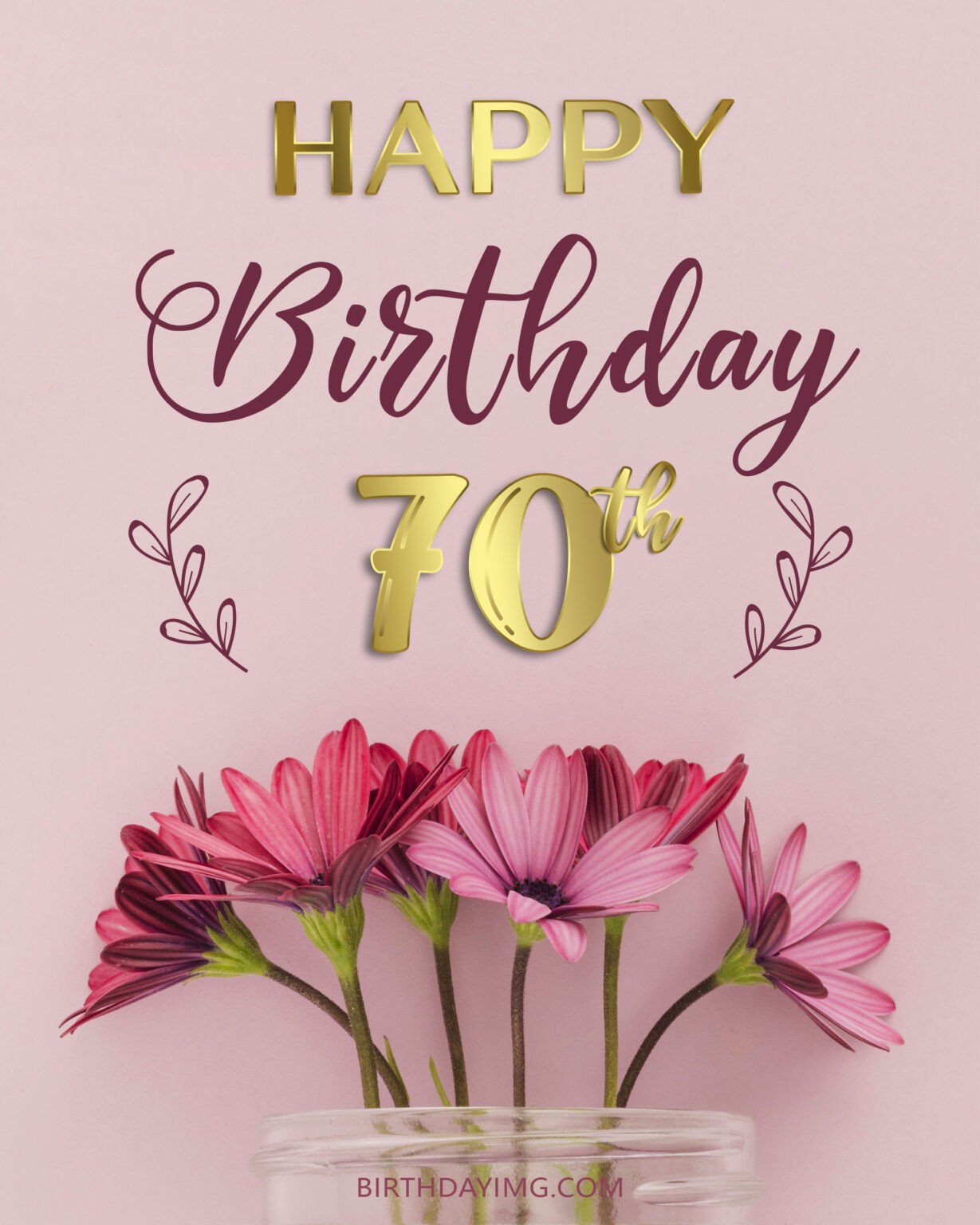 70th Years Free Happy Birthday Wishes And Images Birthdayimg