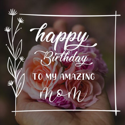 Free Happy Birthday Image For Mom With Flowers - birthdayimg.com