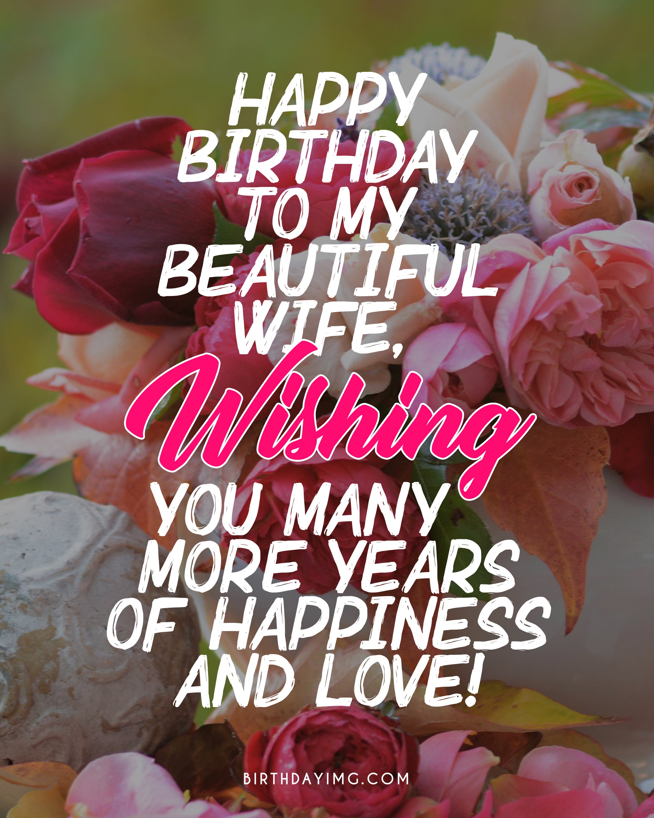 Free For Wife Happy Birthday Image - birthdayimg.com