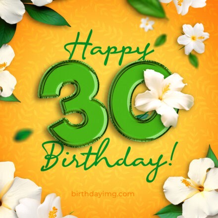 Free Birthday Image for 30 years - birthdayimg.com