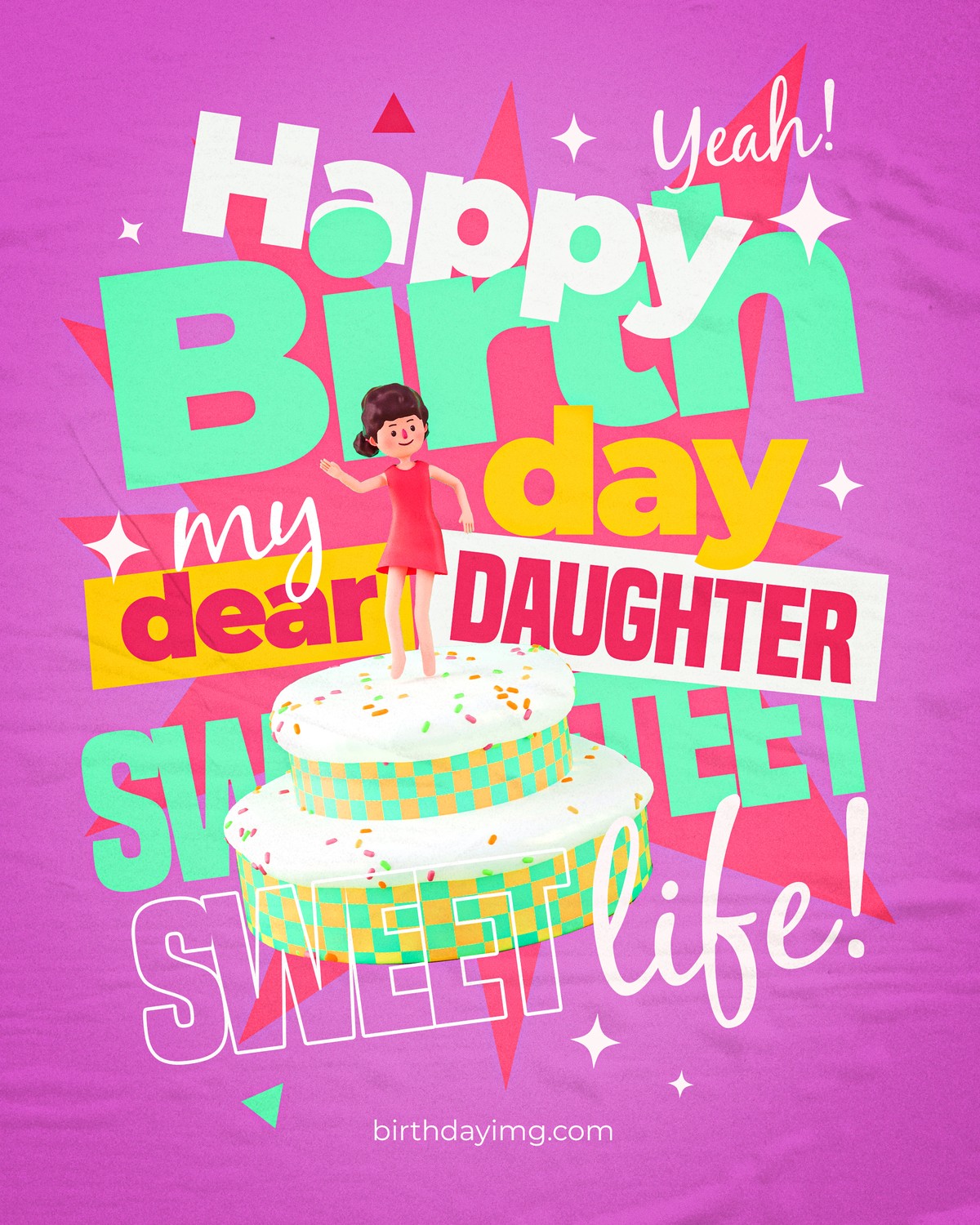 Free Happy Birthday Image for Daughter - birthdayimg.com