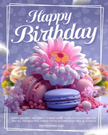 Free Happy Birthday Image with Flowers - birthdayimg.com