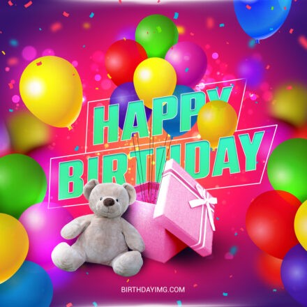 Free Happy Birthday Image with Balloons - birthdayimg.com