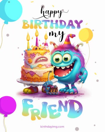 Free Funny Birthday Image for Friend - birthdayimg.com