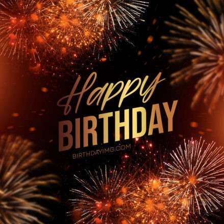 Free Birthday Image with Fireworks - birthdayimg.com