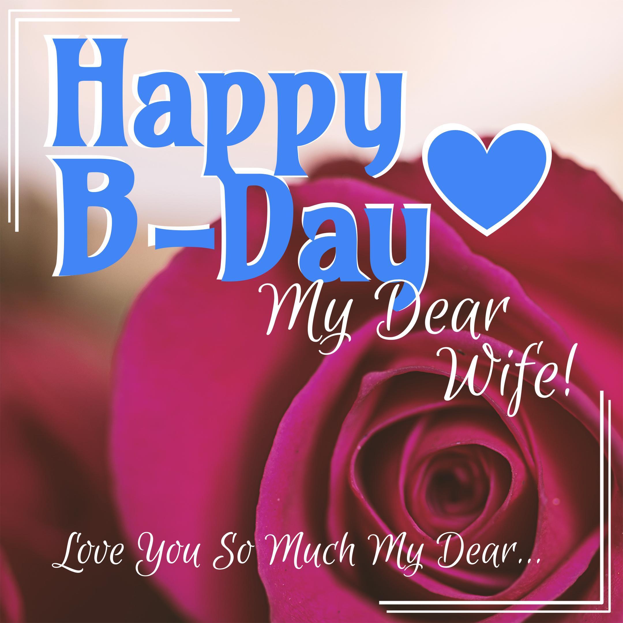 Free Happy Birthday Wishes and Images for Wife with Rose - birthdayimg.com
