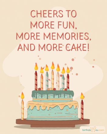 Free Happy Birthday Animated Gif Image with Cake - birthdayimg.com