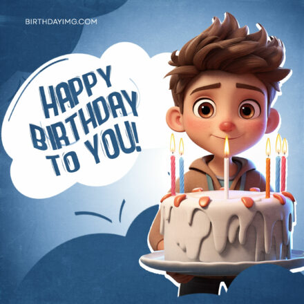 Free Happy Birthday for Boy in Blue - birthdayimg.com