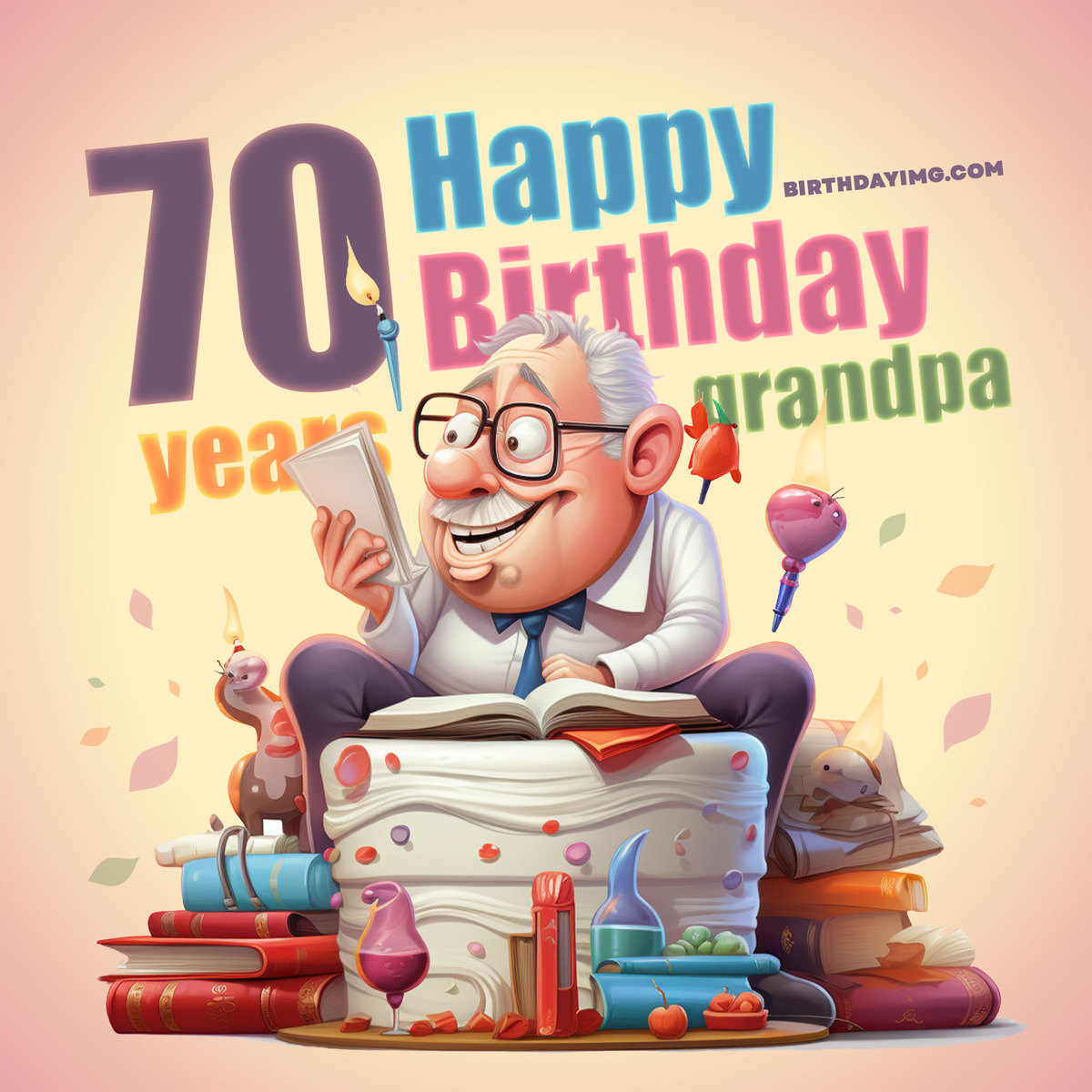 Free Happy 70th Birthday Grandpa - birthdayimg.com