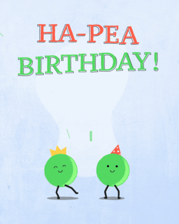 Free Ha-Pea Birthday Animation - birthdayimg.com