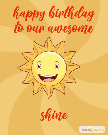 Free Happy Birthday Shine Animation - birthdayimg.com