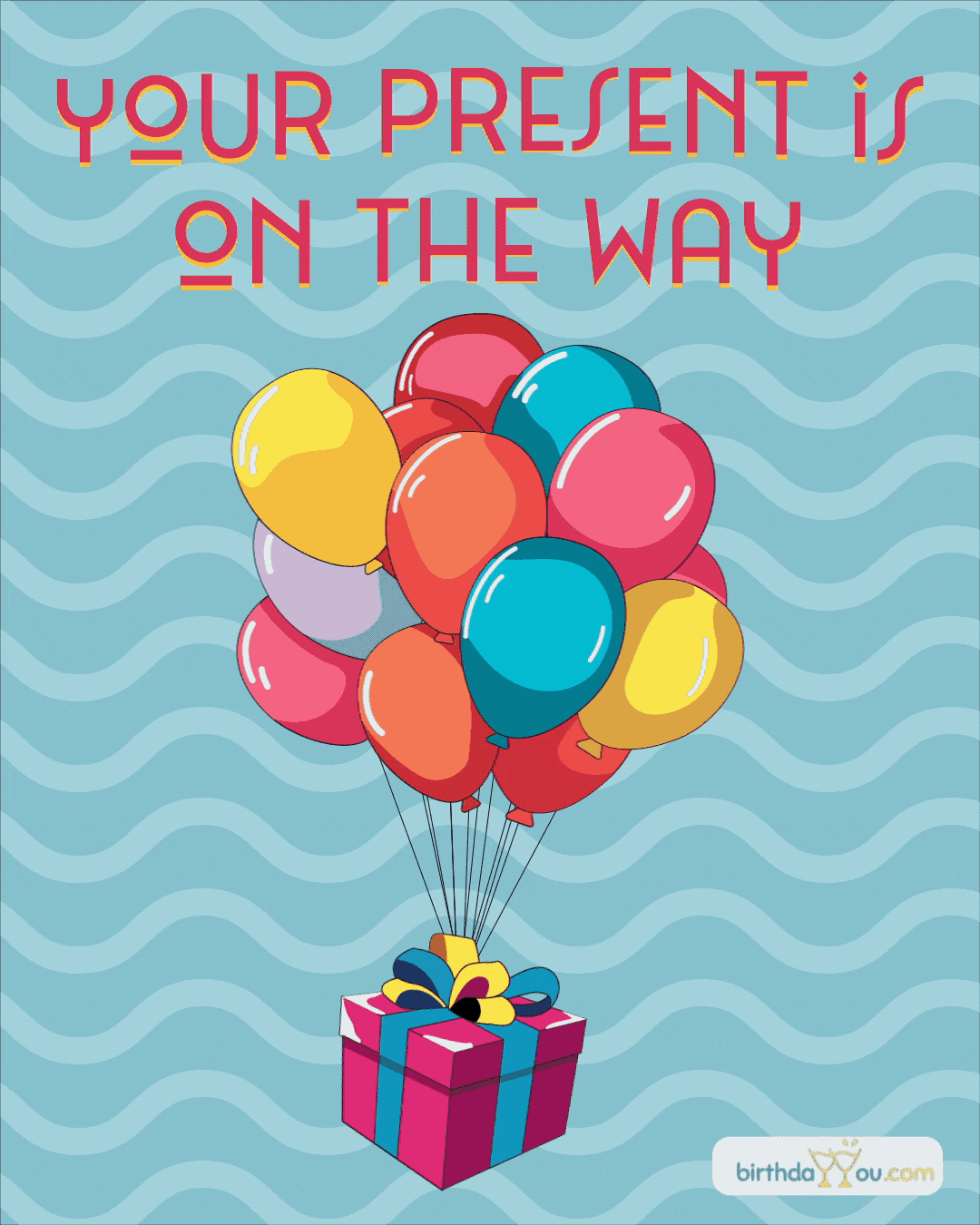 Free Birthday Animated Gif with Balloons - birthdayimg.com