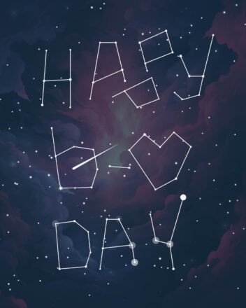Free Starry Birthday Animated Gif - birthdayimg.com