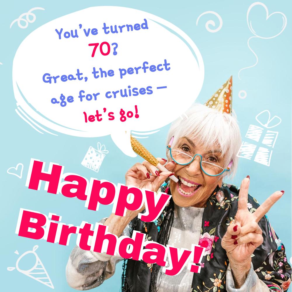 Free Funny 70th Years Free Happy Birthday Wishes and Images - birthdayimg.com