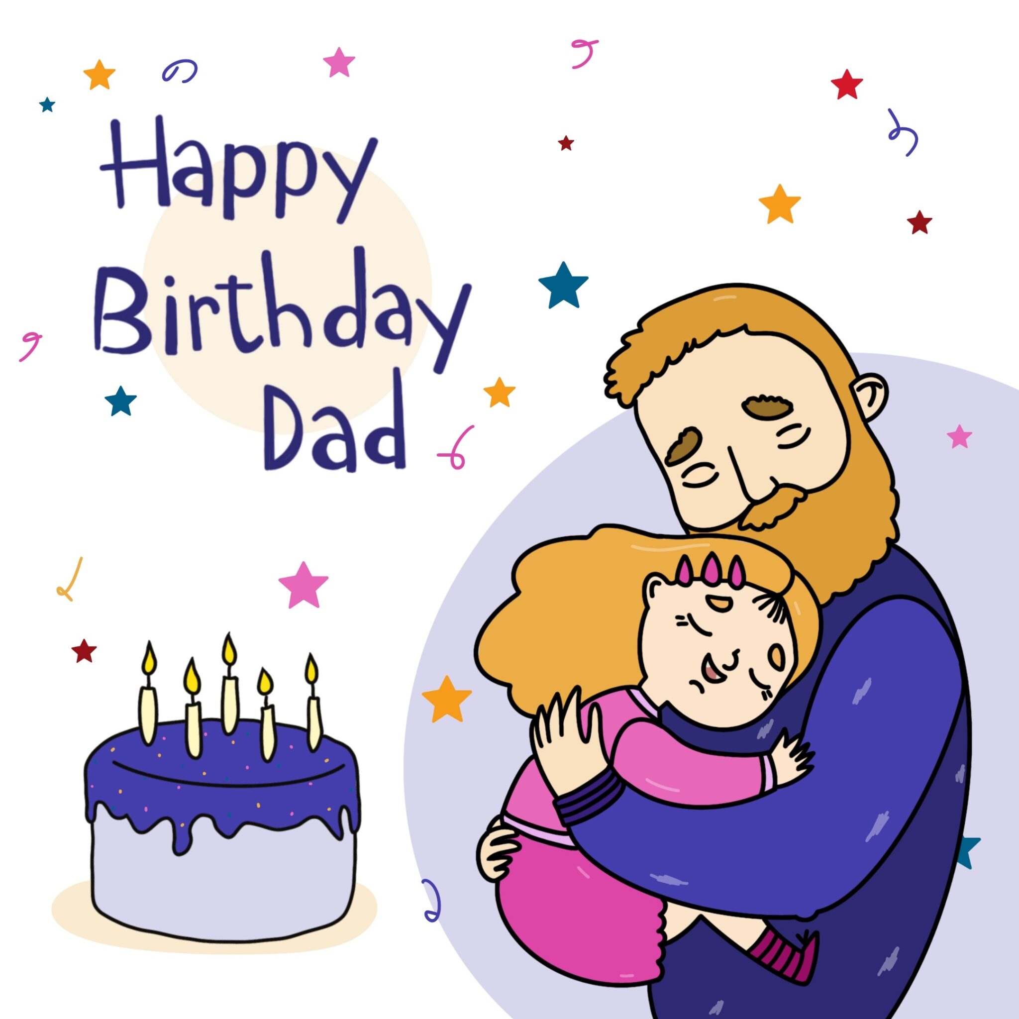 Free Free Happy Birthday Wishes and Images for Dad - birthdayimg.com 