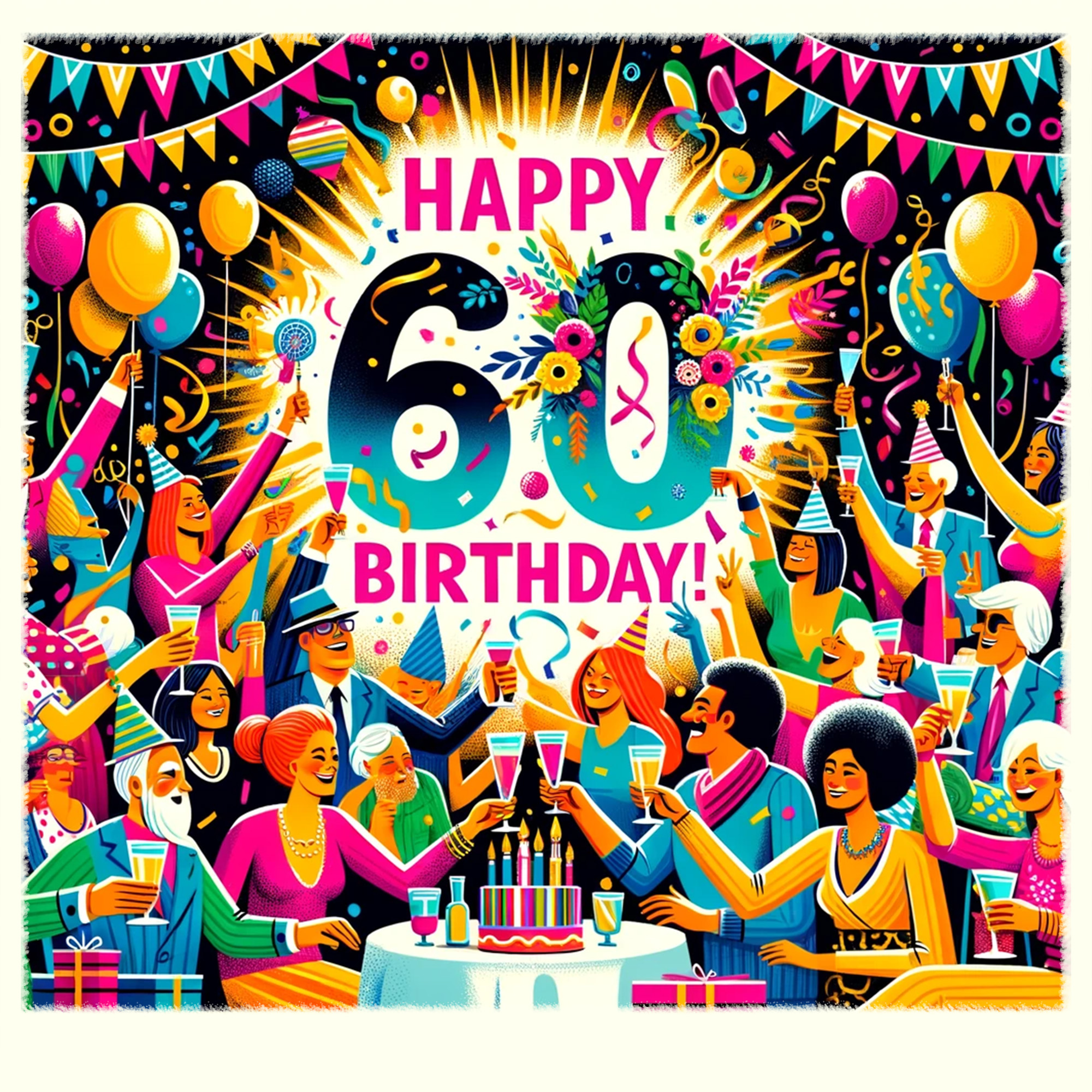 Free Happy Birthday Wishes and Images 60th Years - birthdayimg.com