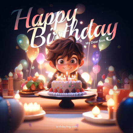 Free Happy Birthday Wishes and Images for Son - birthdayimg.com